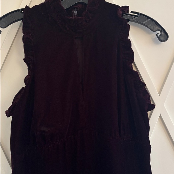 Shoshanna dark burgundy velvet evening gown - Picture 15 of 15